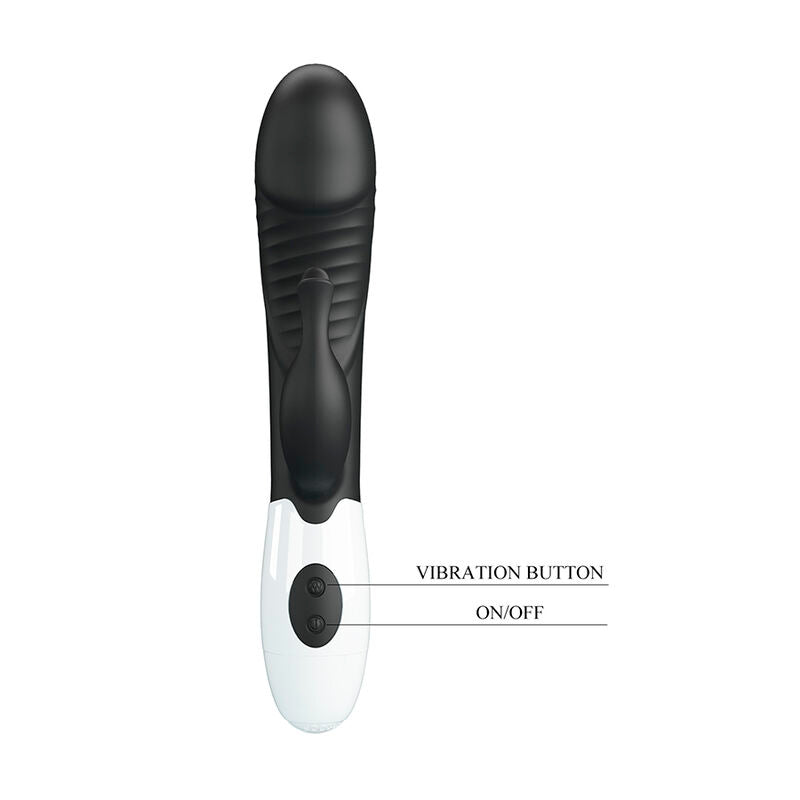 PRETTY LOVE - ROGUE MUSE 30-FUNCTION RABBIT VIBRATOR BLACK