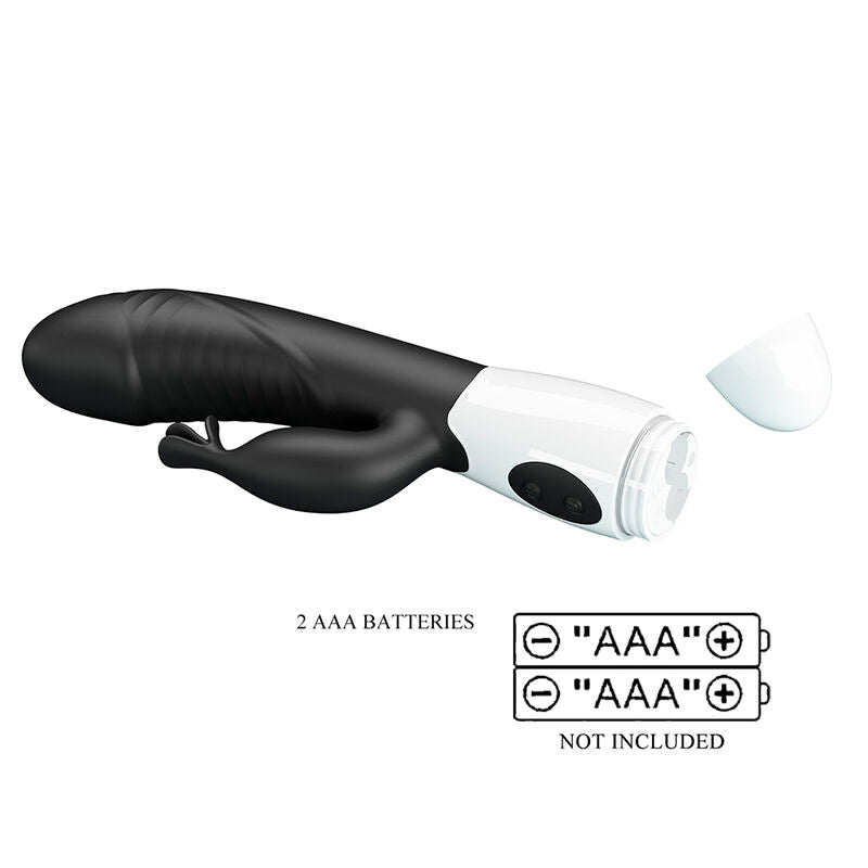 PRETTY LOVE - ROGUE MUSE 30-FUNCTION RABBIT VIBRATOR BLACK