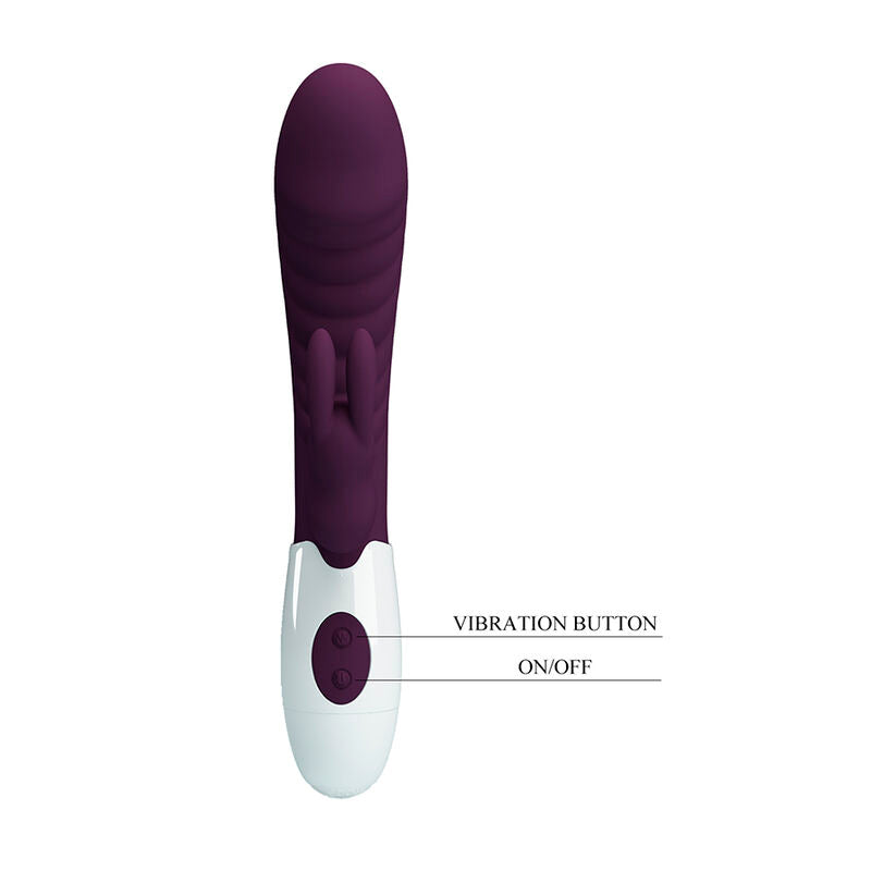 PRETTY LOVE - NAUGHTY BUNNY RABBIT VIBRATOR 30 FUNCTIONS PURPLE
