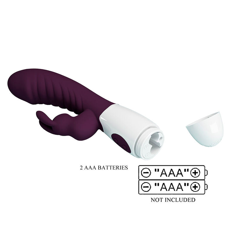 PRETTY LOVE - NAUGHTY BUNNY RABBIT VIBRATOR 30 FUNCTIONS PURPLE
