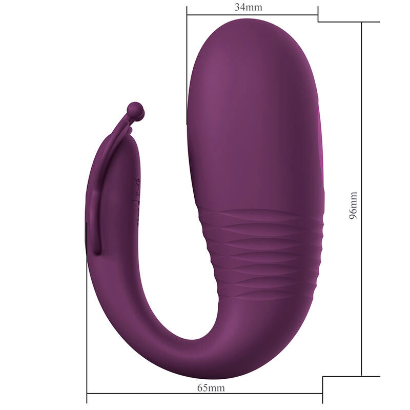 PRETTY LOVE - APP-CONTROLLED KLAY DEEP EGG VIBRATOR PURPLE