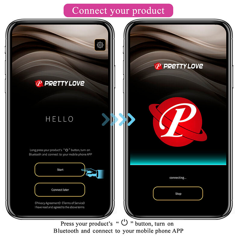 PRETTY LOVE - APP-CONTROLLED KLAY DEEP EGG VIBRATOR PURPLE
