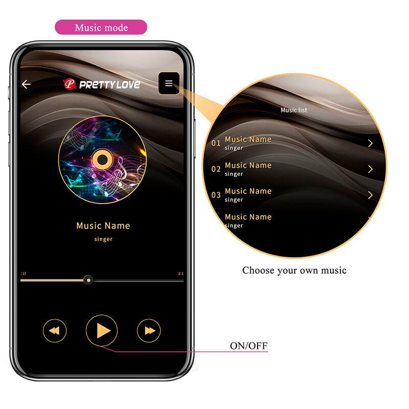 PRETTY LOVE - APP-CONTROLLED KLAY DEEP EGG VIBRATOR PURPLE