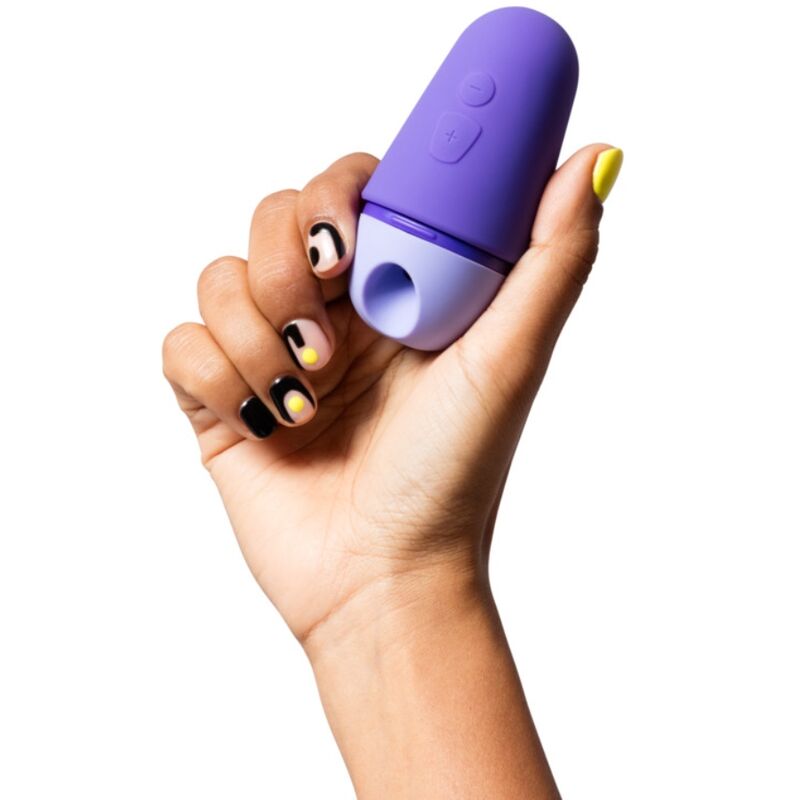 ROMP - CLITORAL STIMULATOR WITH CAP, 10 MODES, RECHARGEABLE, PURPLE