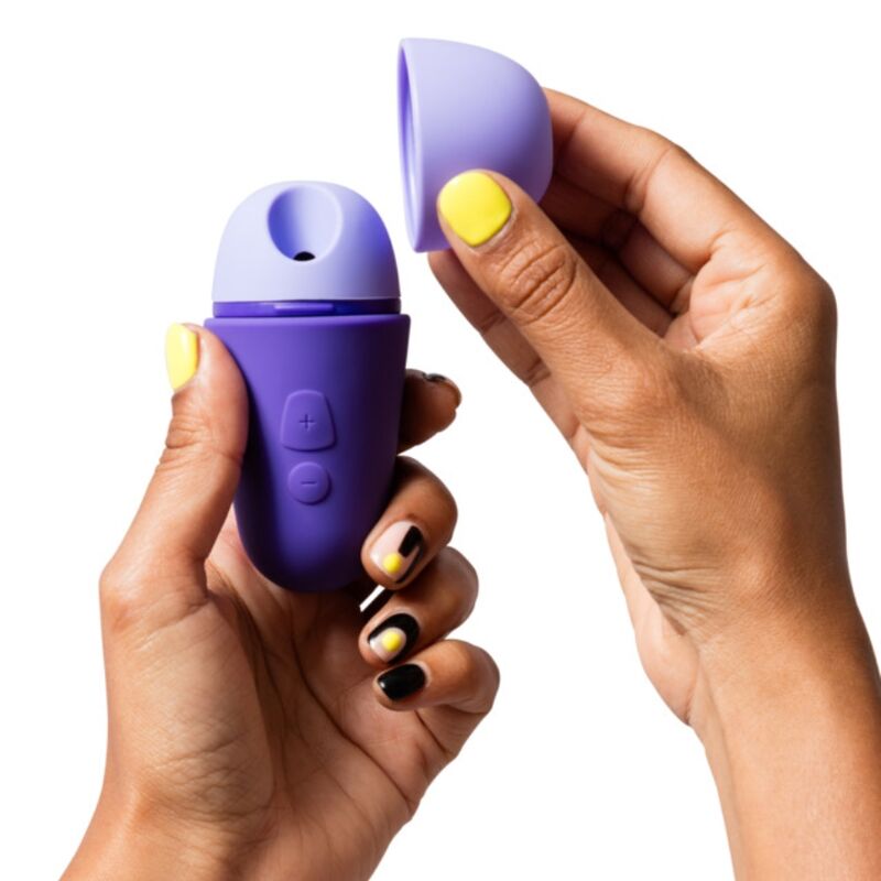 ROMP - CLITORAL STIMULATOR WITH CAP, 10 MODES, RECHARGEABLE, PURPLE