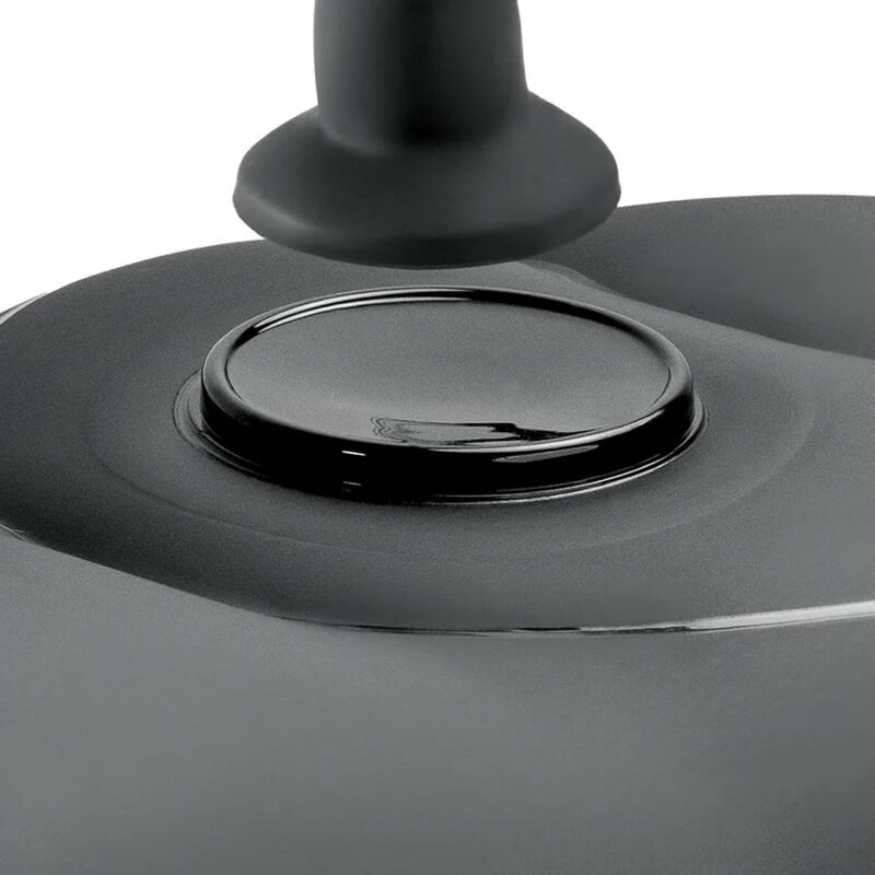 FETISH FANTASY SERIES - BODY DOCK INFLATABLE SEAT WITH 69.2 CM BLACK DILDO