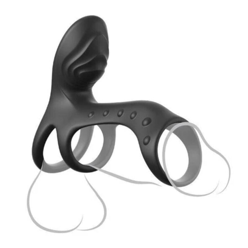 FANTASY C-RINGZ - ULTIMATE COUPLES CAGE PRO 19.5 CM VIBRATING COCK RING