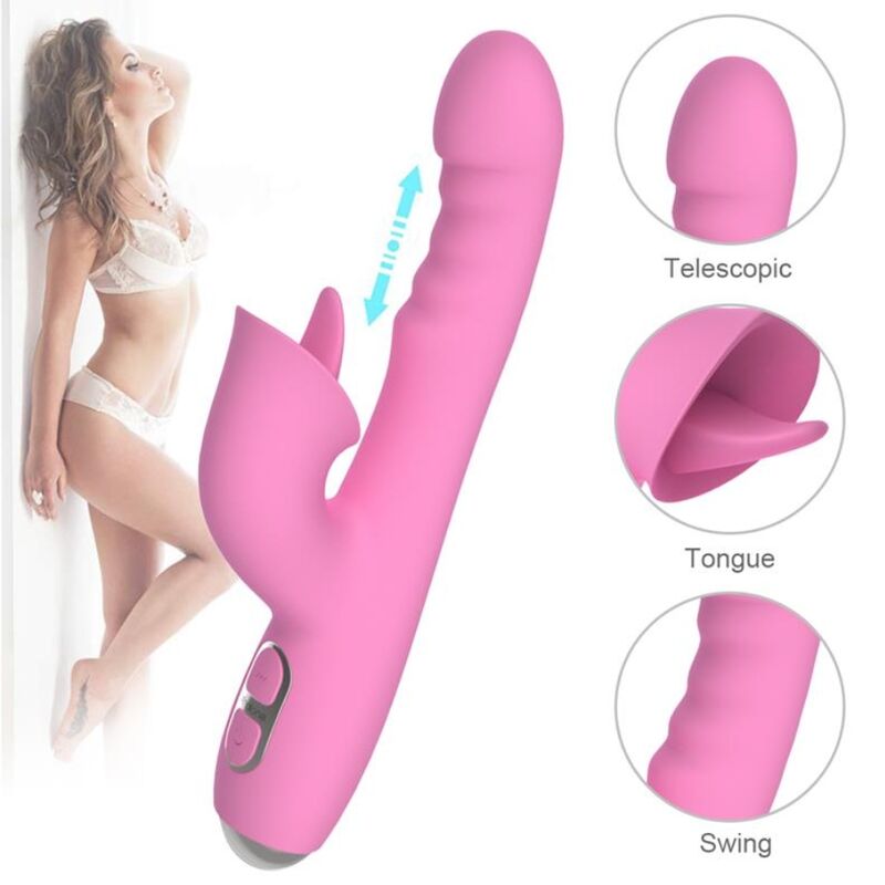 NALONE - T-MAY MAGIC WAND RABBIT VIBRATOR PINK
