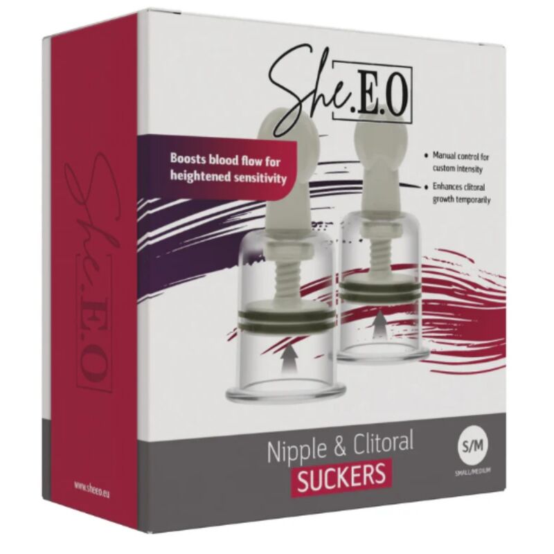SHE.E.O - Nipple and clitoral suction cup S/M