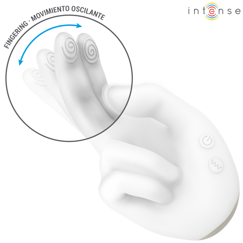 INTENSE - JIMMY MULTIFUNCTION HAND-SHAPED STIMULATOR WITH VIBRATION AND HEAT