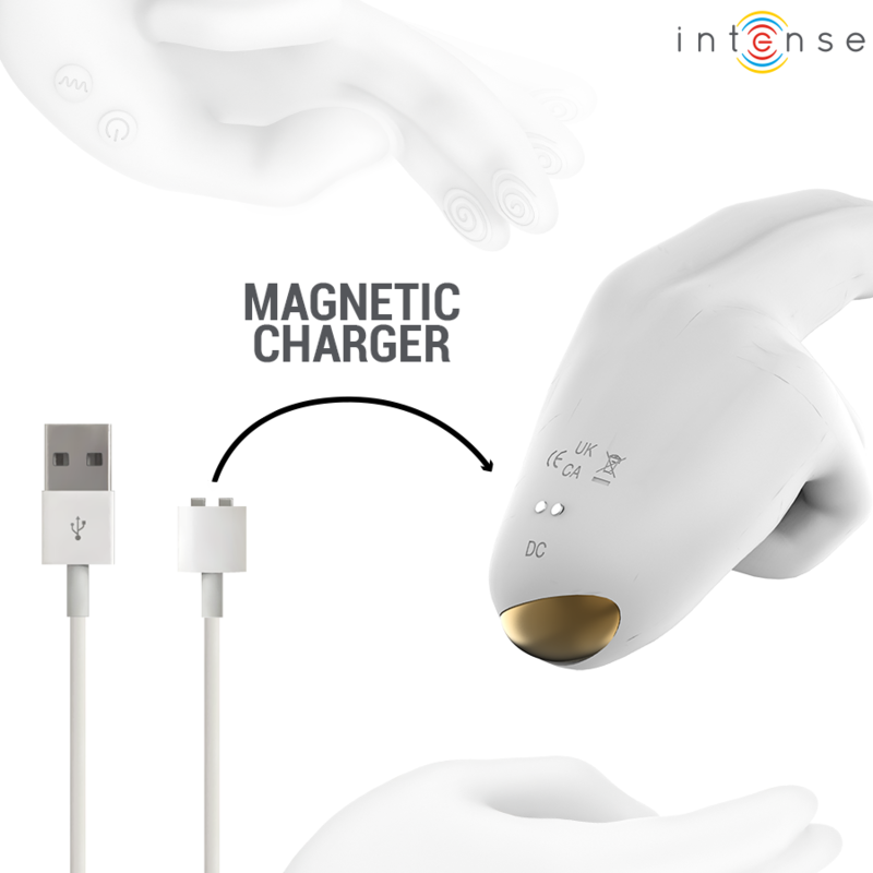 INTENSE - JIMMY MULTIFUNCTION HAND-SHAPED STIMULATOR WITH VIBRATION AND HEAT