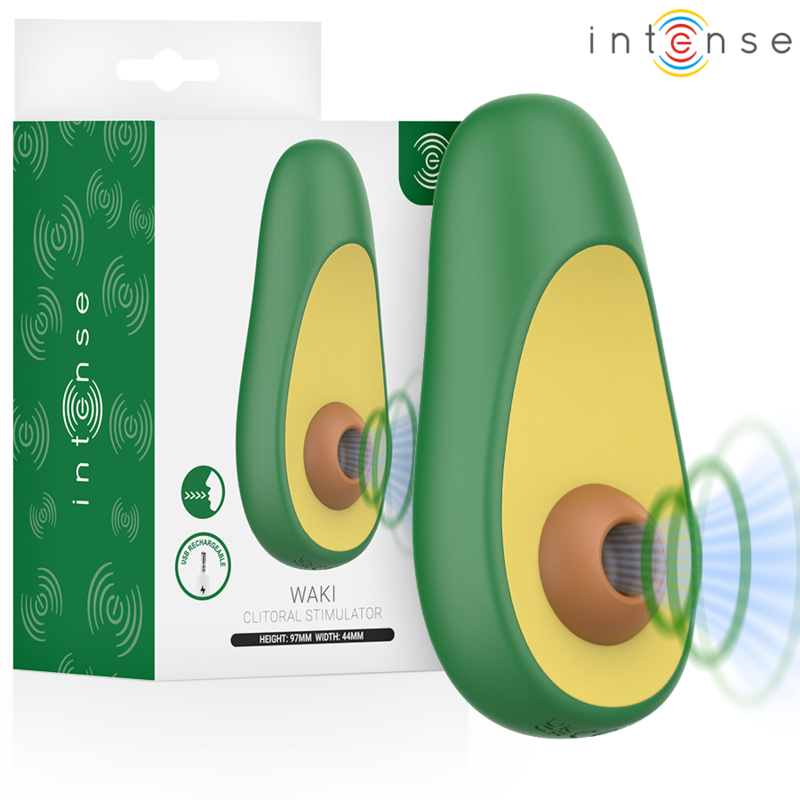 INTENSE - WAKI CLITORAL SUCTION STIMULATOR AVOCADO