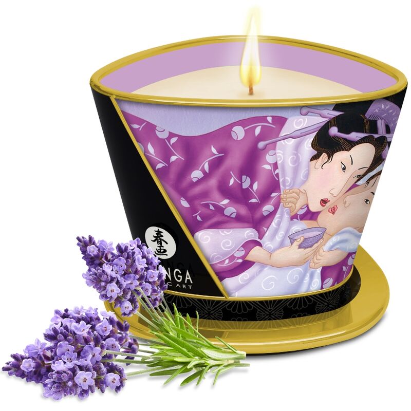SHUNGA - MASSAGE CANDLE LAVENDER 170 ML