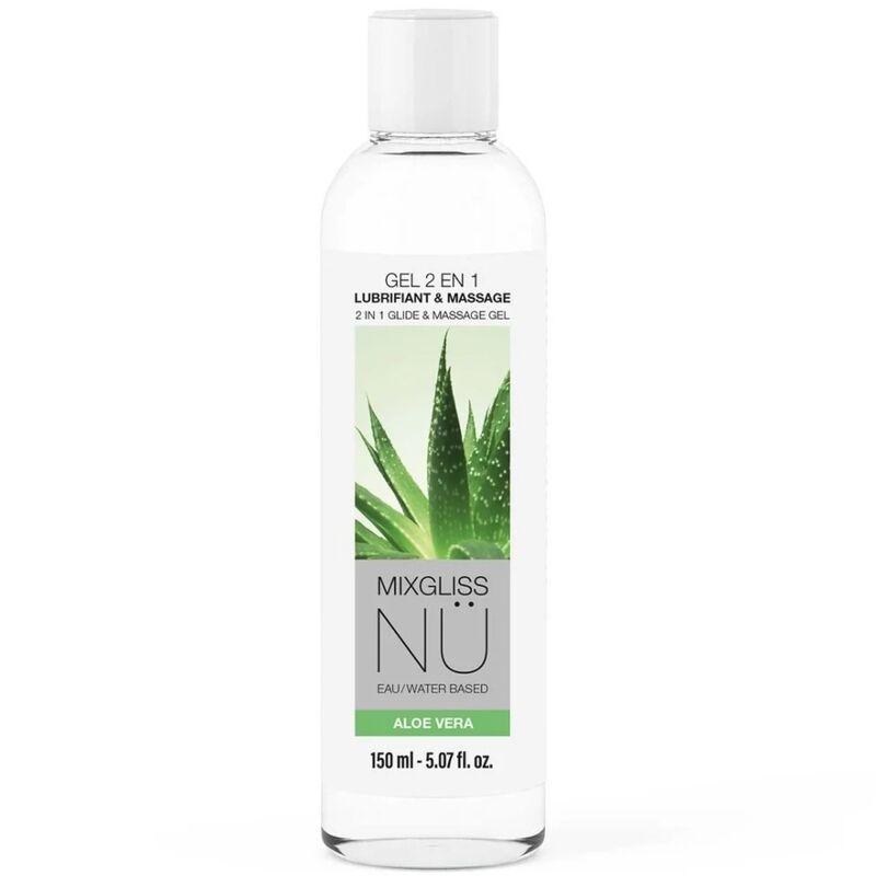 MIXGLISS - 2-IN-1 WATER-BASED NURU MASSAGE AND LUBRICANT GEL WITH ALOE VERA 150 ML