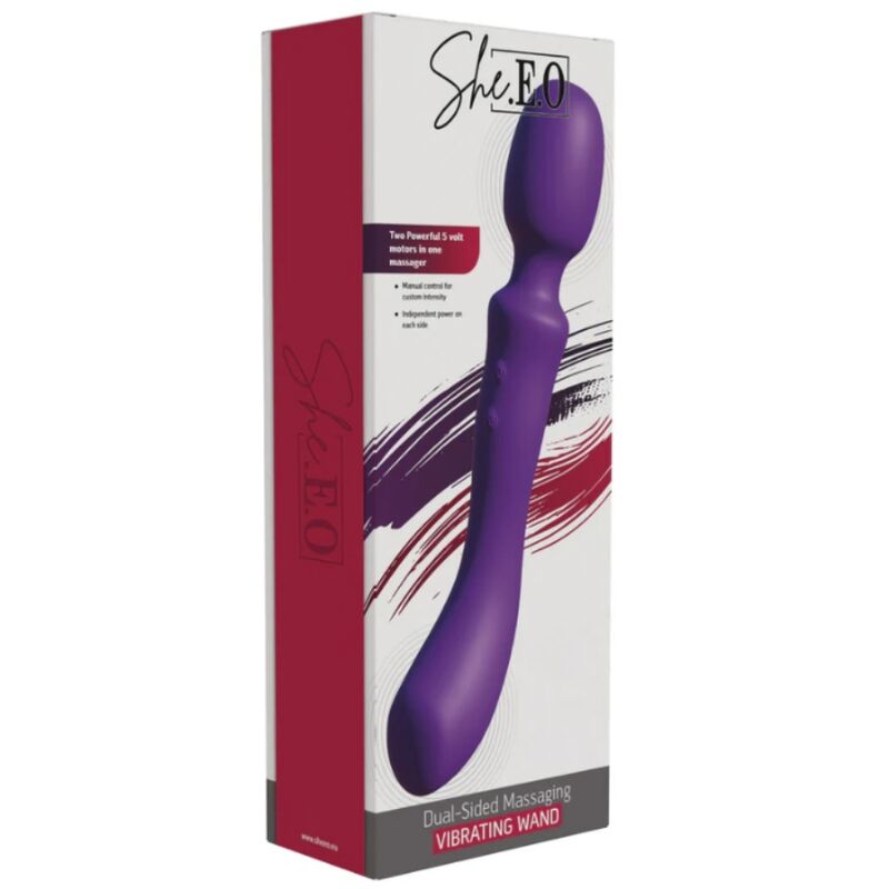 SHE.E.O - DUAL-ENDED VIBRATING MASSAGE WAND