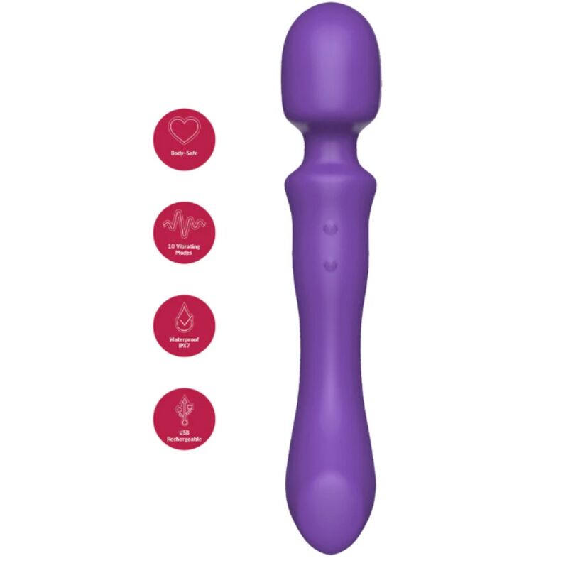 SHE.E.O - DUAL-ENDED VIBRATING MASSAGE WAND