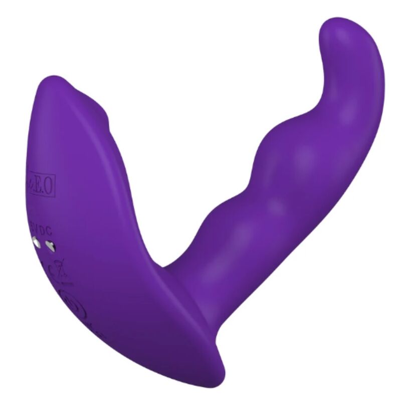 SHE.E.O - ROTATING VIBRATING ANAL STIMULATOR WITH REMOTE CONTROL PURPLE