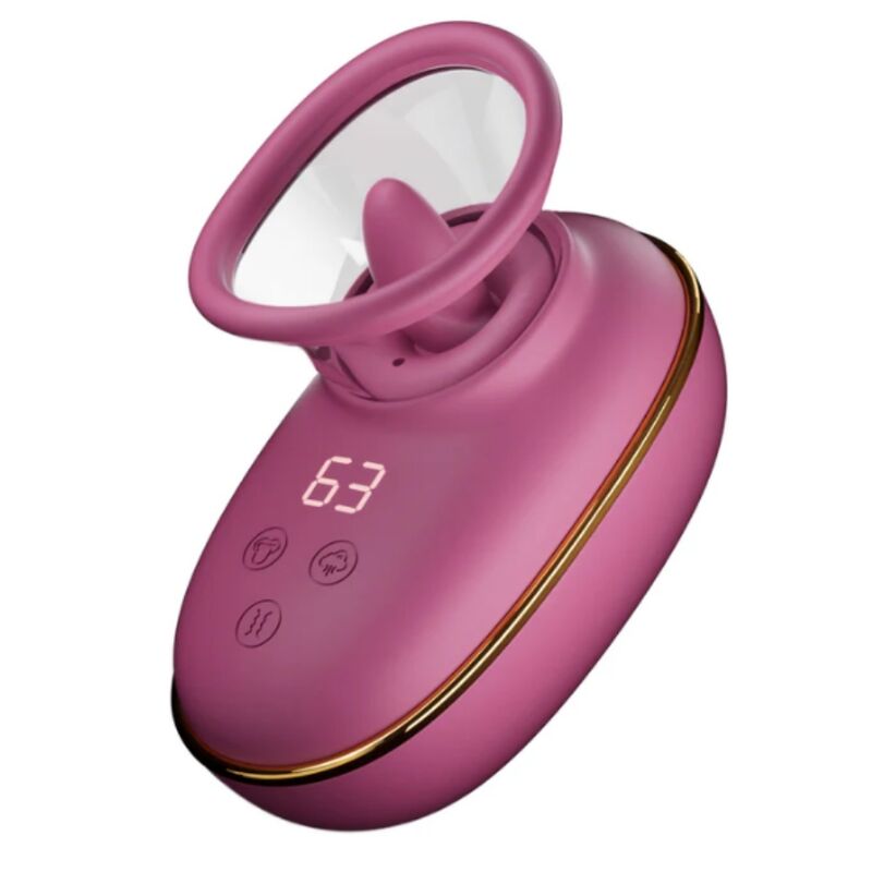 SHE.E.O - AUTOMATIC CLITORAL STIMULATION PUMP WITH LICKING EFFECT (PURPLE)