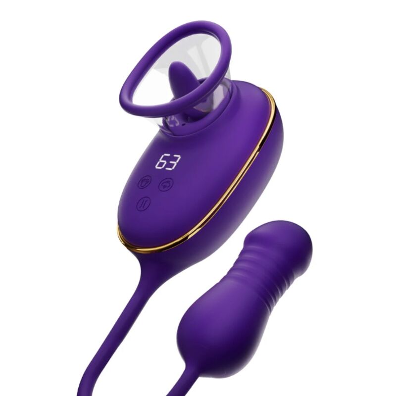 SHE.E.O - CLITORAL SUCTION WITH LICKING EFFECT AND VIOLET ANAL STIMULATOR