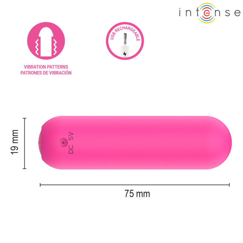 INTENSE - JUDY VIBRANT RECHARGEABLE WITH REMOTE CONTROL PINK
