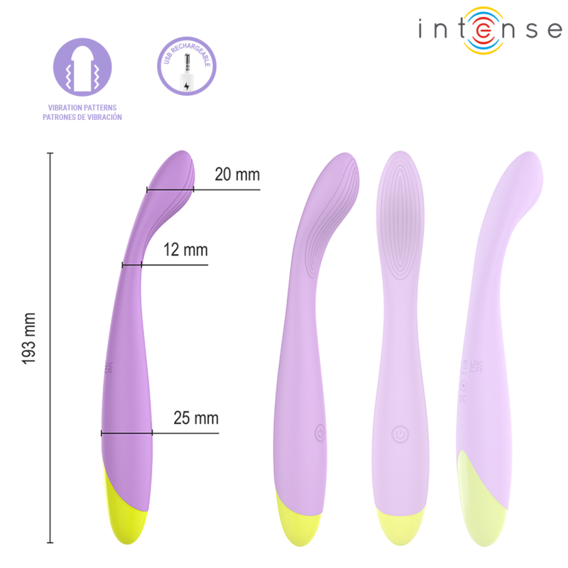 INTENSE - LUCCA FLEXIBLE RECHARGEABLE USB G-SPOT STIMULATOR