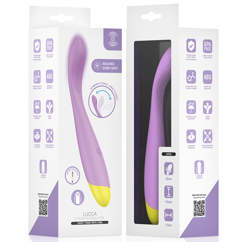 INTENSE - LUCCA FLEXIBLE RECHARGEABLE USB G-SPOT STIMULATOR