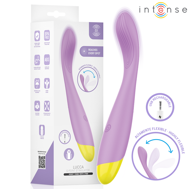 INTENSE - LUCCA FLEXIBLE RECHARGEABLE USB G-SPOT STIMULATOR