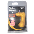 DIABLO PICANTE - BOUGIE PÉNIS EN FORME DE CHIFFRE 7 COULEUR OR