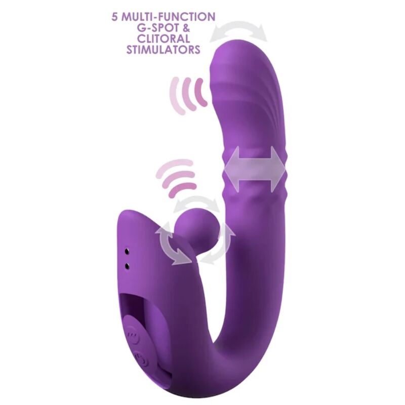 FANTASY FOR HER - HARMONI PRO PURPLE RABBIT VIBRATOR FOR G-SPOT AND CLITORAL STIMULATION
