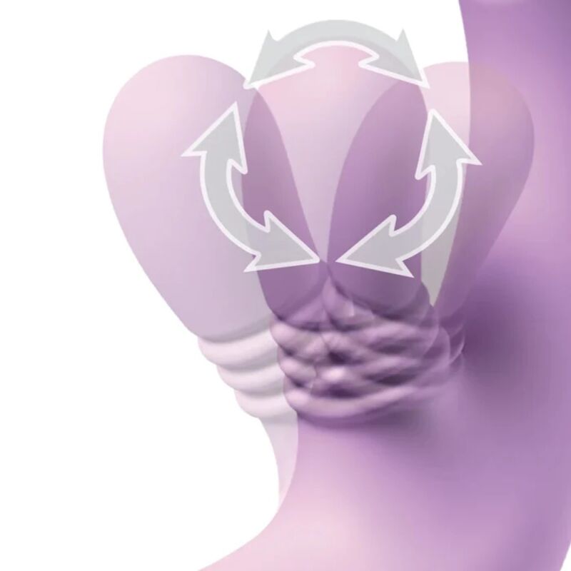 FANTASY FOR HER - INTIMOTION FLUTTER PRO PURPLE RABBIT VIBRATOR FOR G-SPOT AND CLITORAL STIMULATION