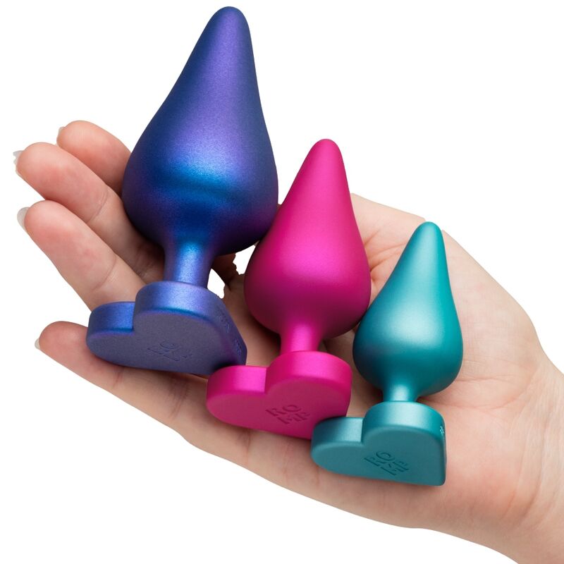 ROMP - LUSTER ANAL TRAINING KIT S/M/L SIZES WITH HEART-SHAPED BASE