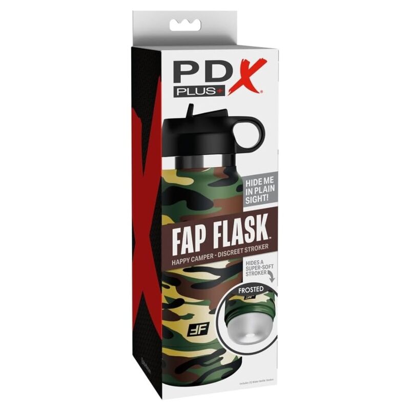 PDX PLUS - FAP FLASK HAPPY CAMPER DISCREET CAMOUFLAGE MASTURBATOR