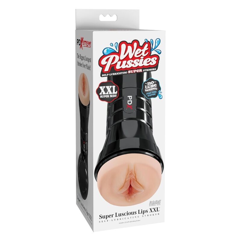 PDX EXTREME - WET PUSSIES SUPER SHINY LIPS LIGHT MASTURBATOR XXL