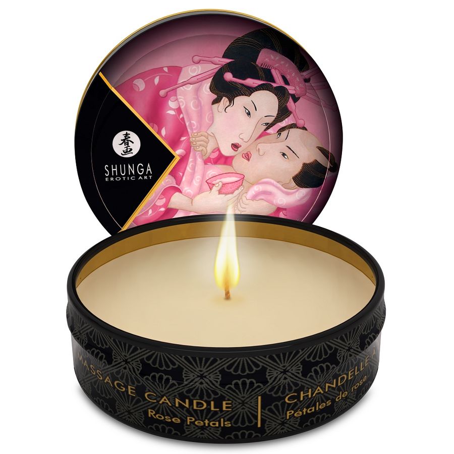 SHUNGA - MINI CARESS MASSAGE CANDLE DISPLAY 24 UNITS