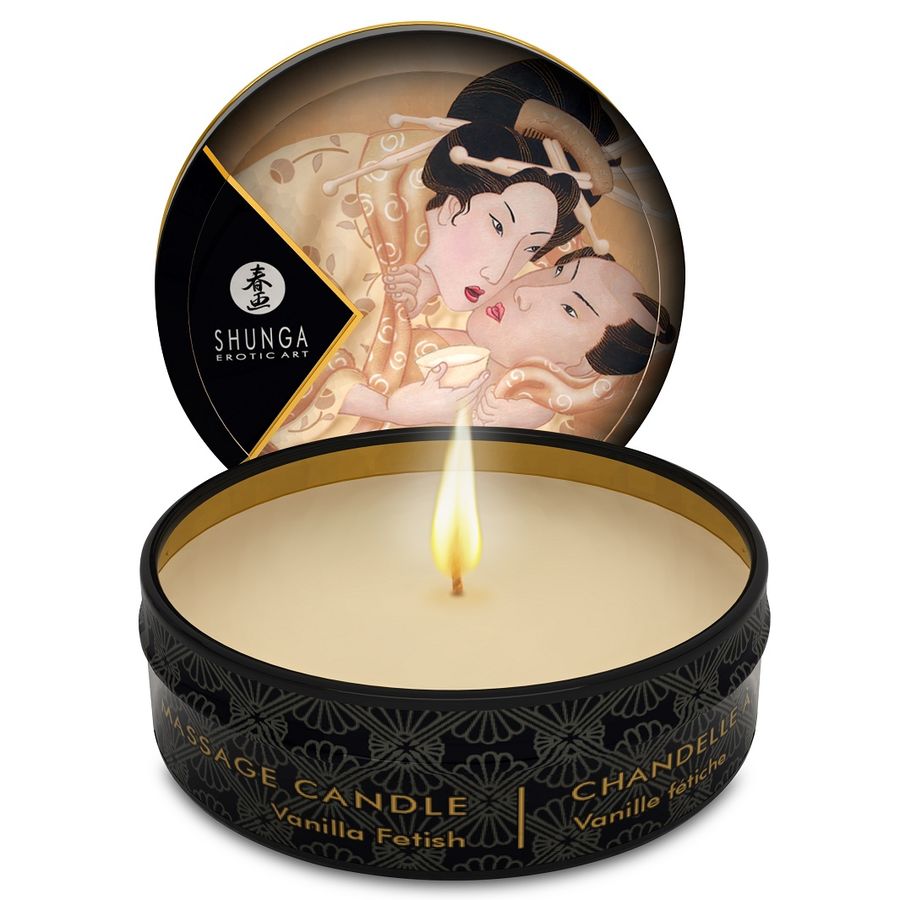 SHUNGA - MINI CARESS MASSAGE CANDLE DISPLAY 24 UNITS