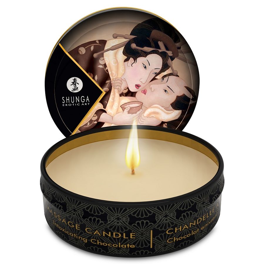 SHUNGA - MINI CARESS MASSAGE CANDLE DISPLAY 24 UNITS
