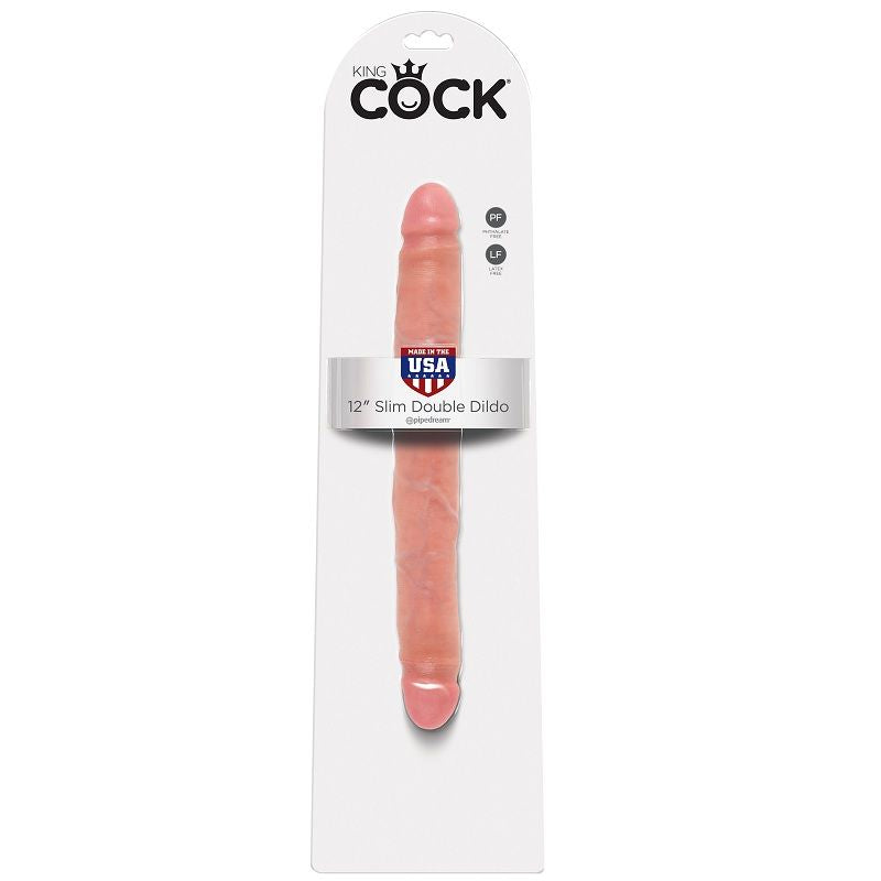 KING COCK - DOUBLE NATURAL DILDO 30 CM
