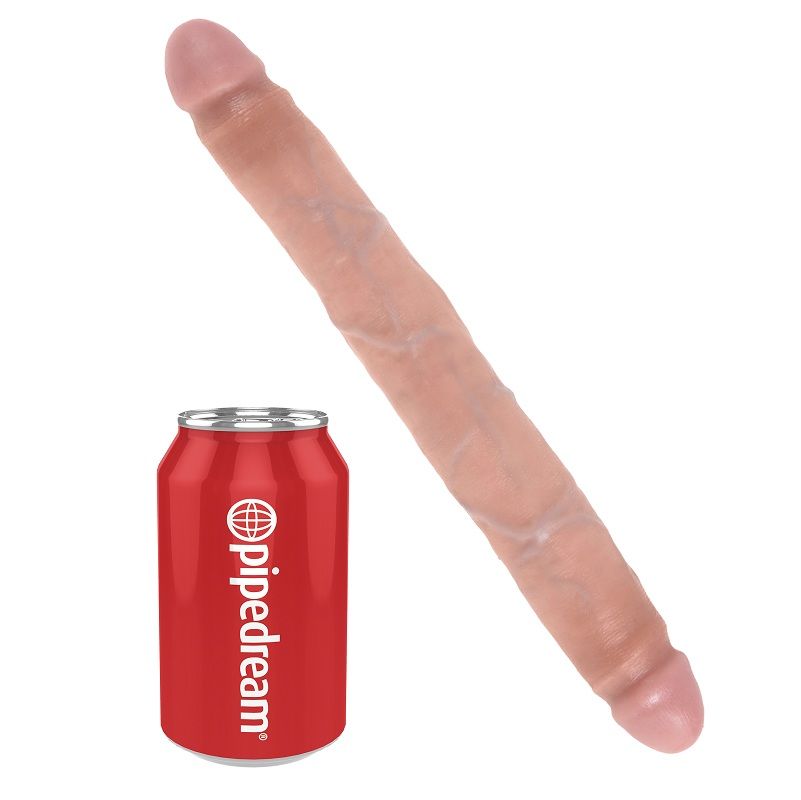 KING COCK - DOUBLE NATURAL DILDO 30 CM