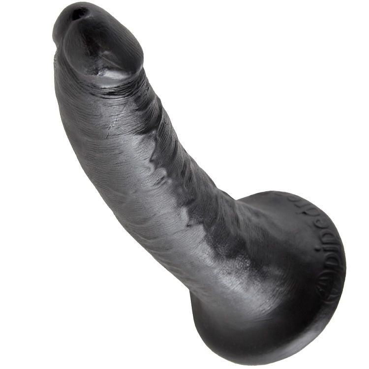 KING COCK - BLACK DILDO 17.8 CM