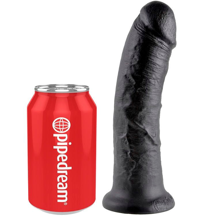 KING COCK - 8 INCH BLACK DILDO