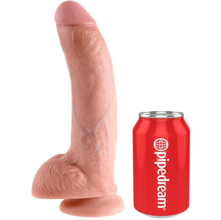 KING COCK - 9 INCH DILDO WITH BALLS 22.9 CM