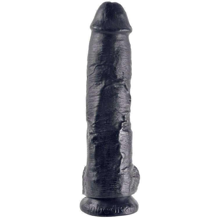 KING COCK - BLACK BALLS DILDO 25.4 CM