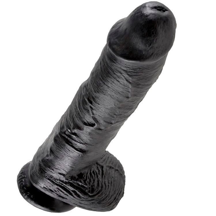 KING COCK - BLACK BALLS DILDO 25.4 CM