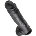 KING COCK - BLACK BALL DILDO 28 CM