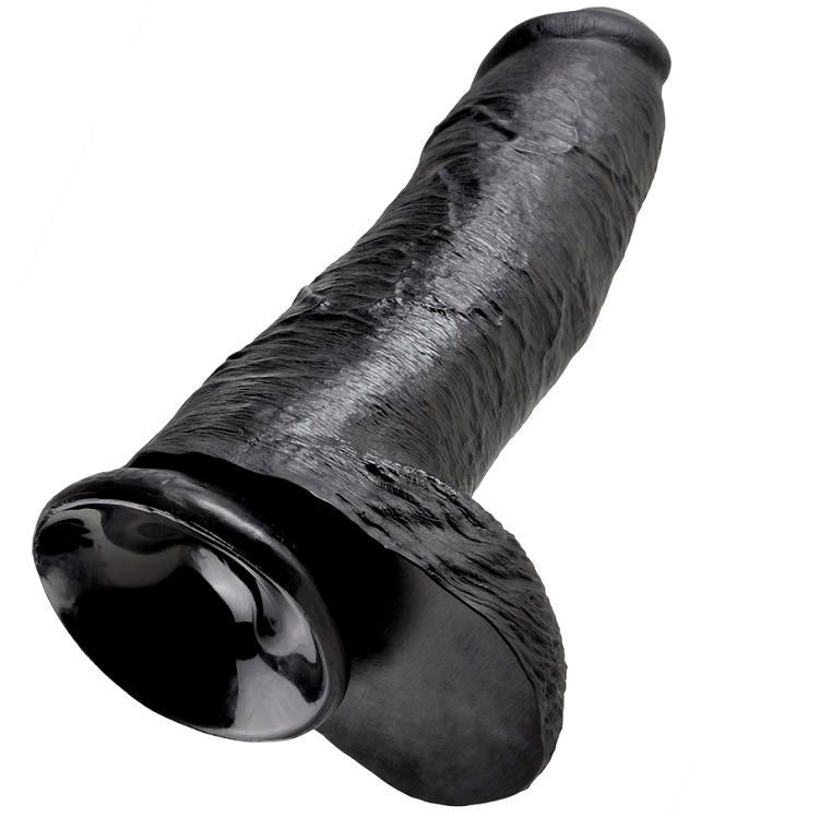 KING COCK - BLACK BALLS DILDO 12 IN.