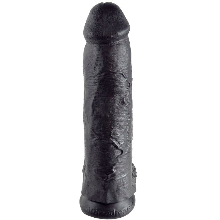 KING COCK - BLACK BALLS DILDO 12 IN.
