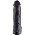 KING COCK - BLACK BALLS DILDO 12 IN.