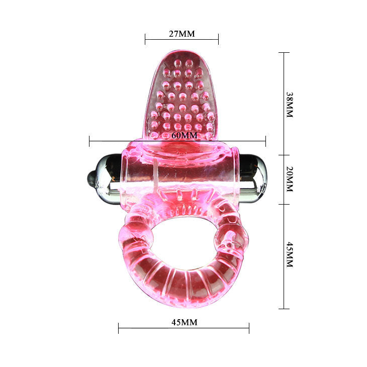 BAILE - ROSE VIBRATING COCK RING SWEET ABS 10 RHYTHMS