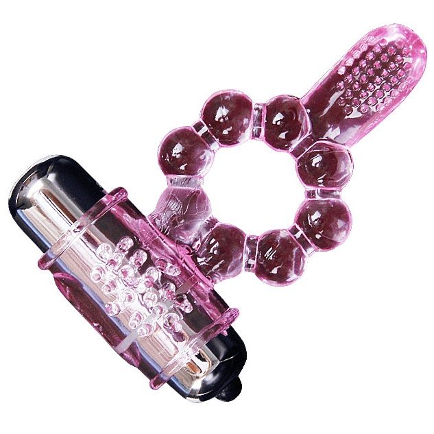 BAILE - 10-FUNCTION TONGUE SILICONE RING WITH VIBRATION PINK