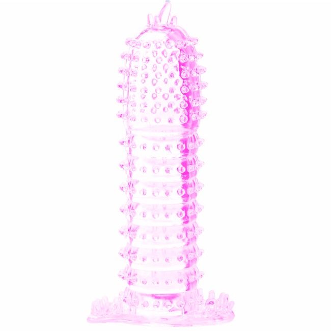 BAILE - PENIS SLEEVE STIMULATING POINTS PINK 14 CM